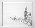 Sams Lake 12, 10x12 inches, graphite pencil, 2000